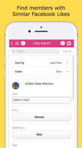 Friends Match Me app Likes Search