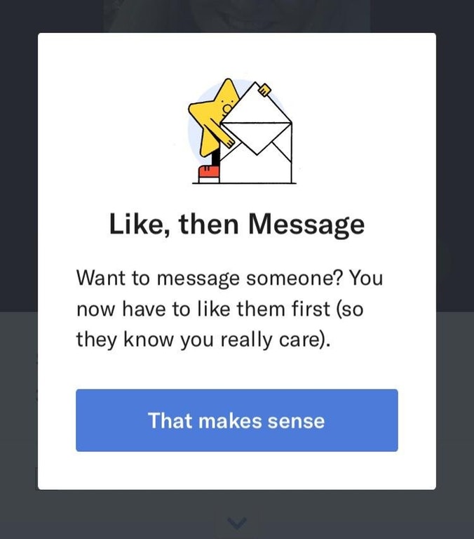 Okcupid: like then message