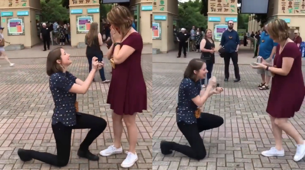 surprise double marriage proposal